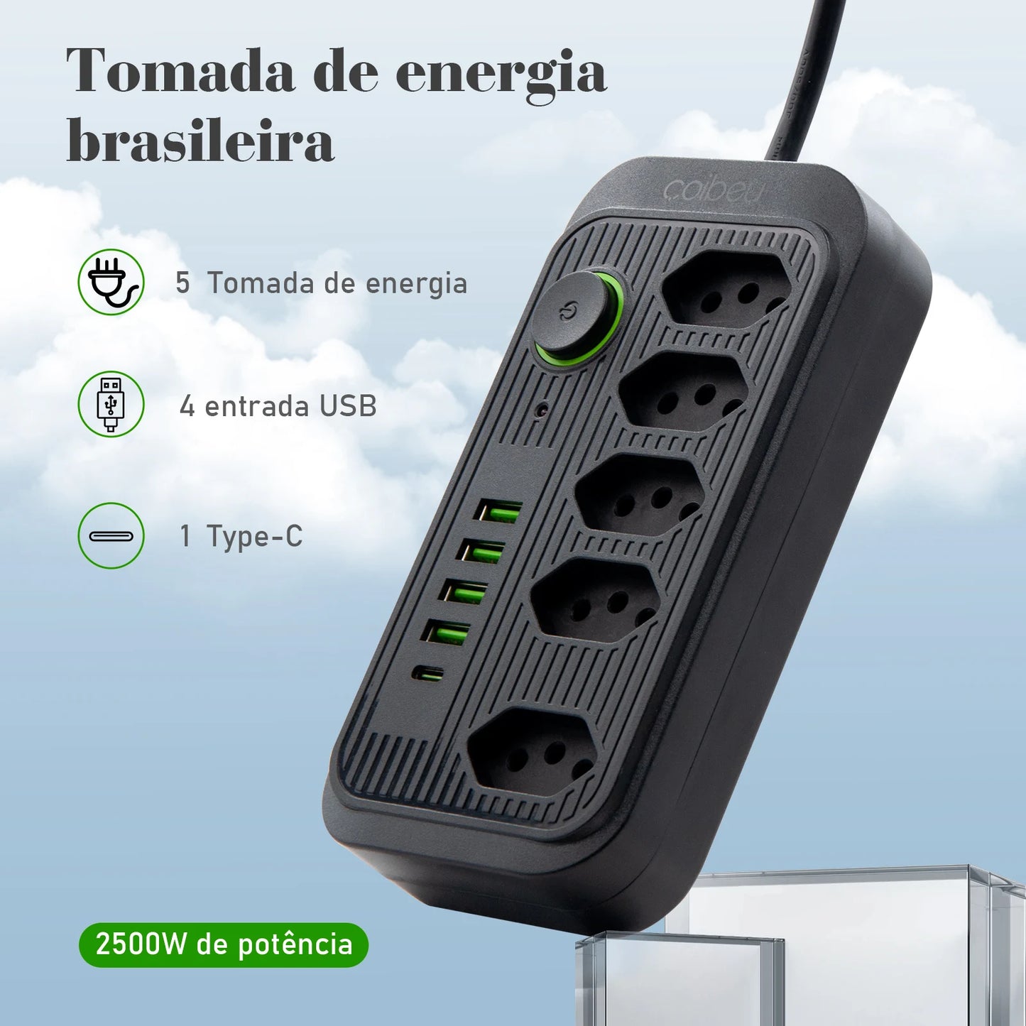 Extensão Tomada Facilitadora Power