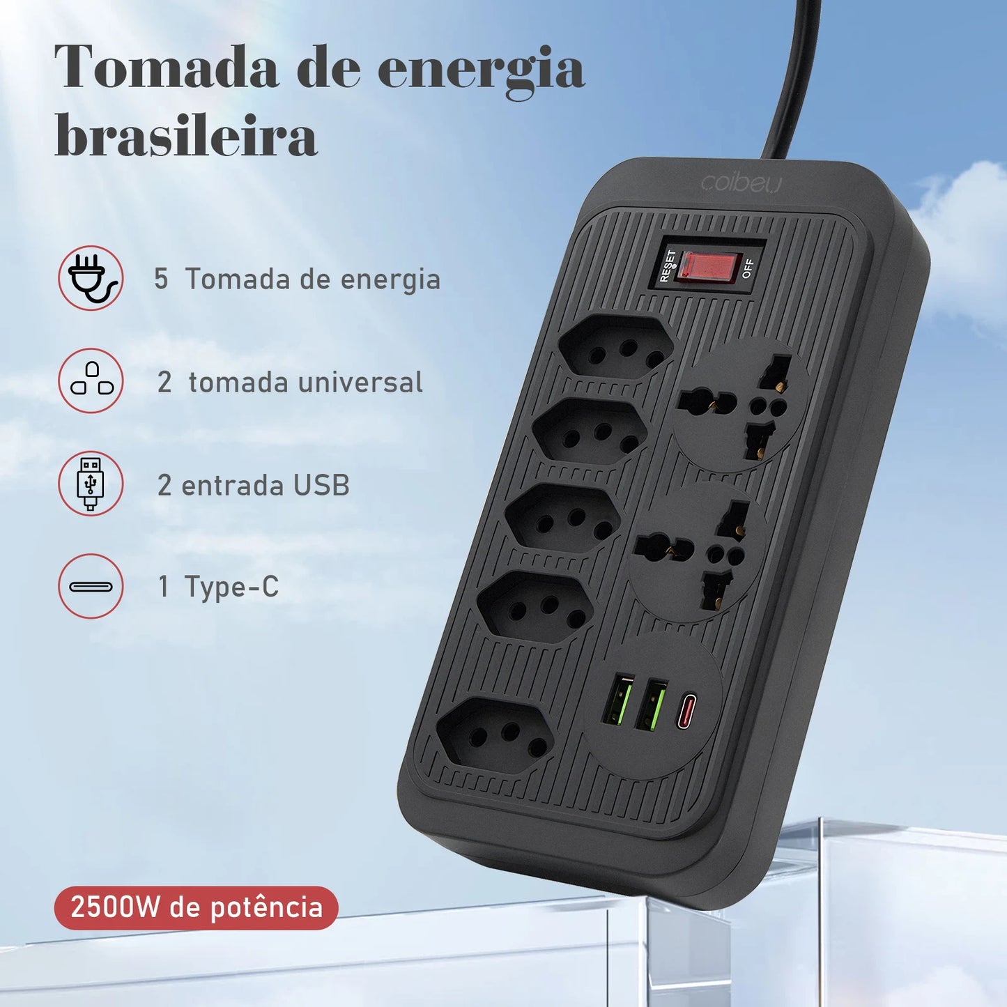 Extensão Tomada Facilitadora Power