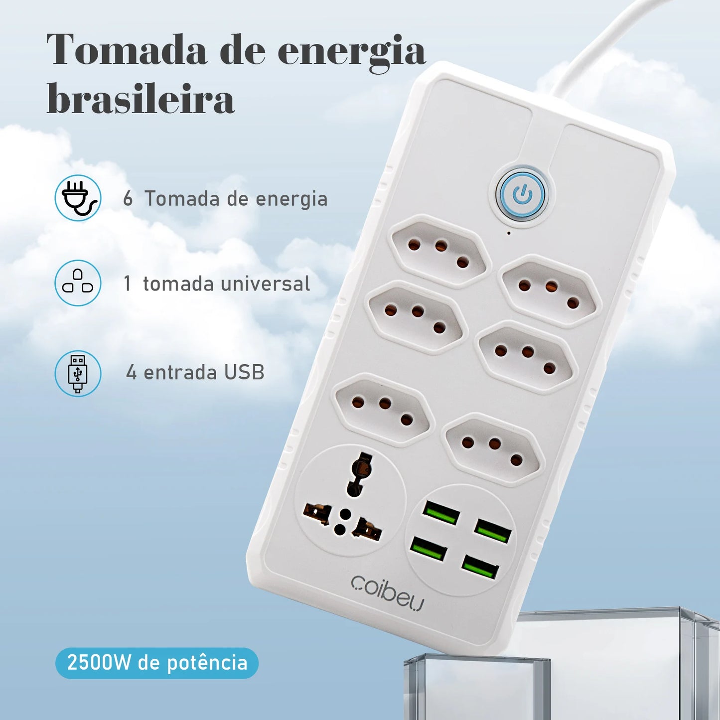 Extensão Tomada Facilitadora Power