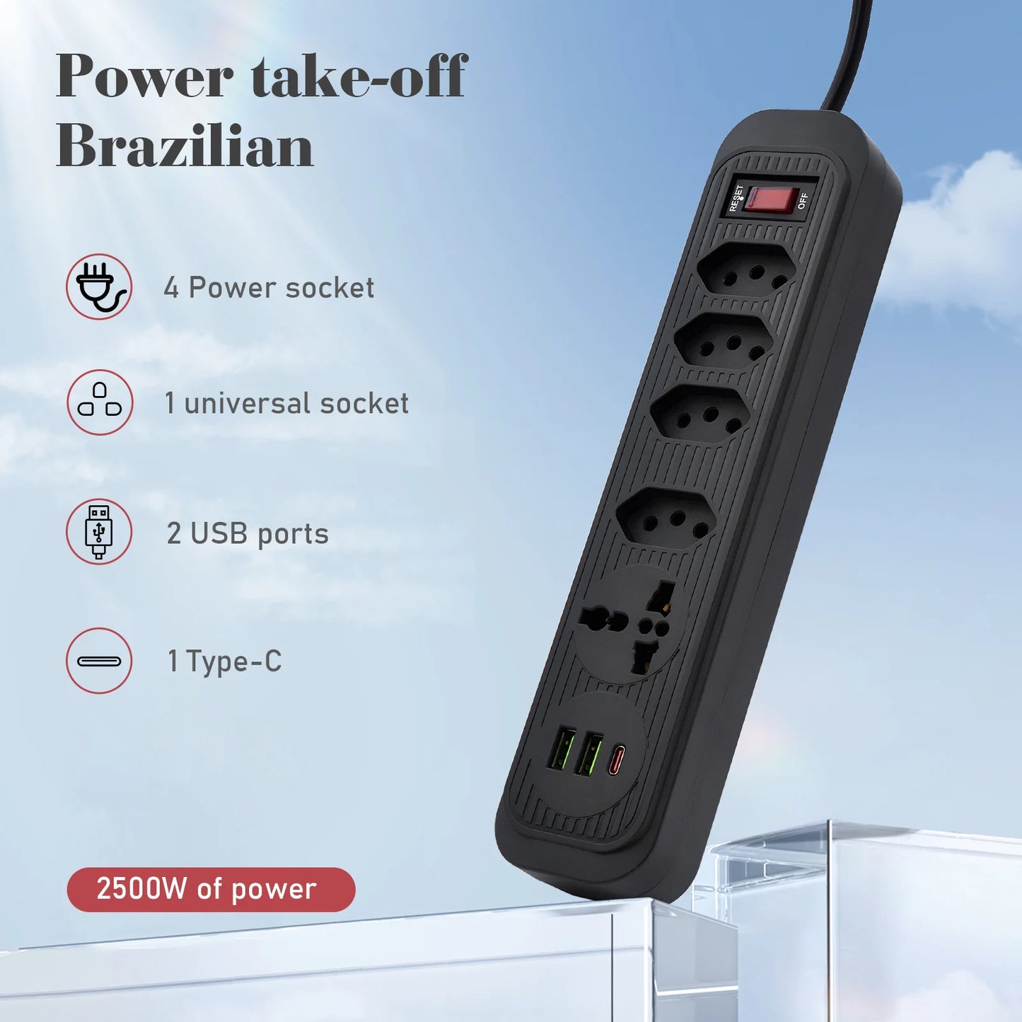 Extensão Tomada Facilitadora Power