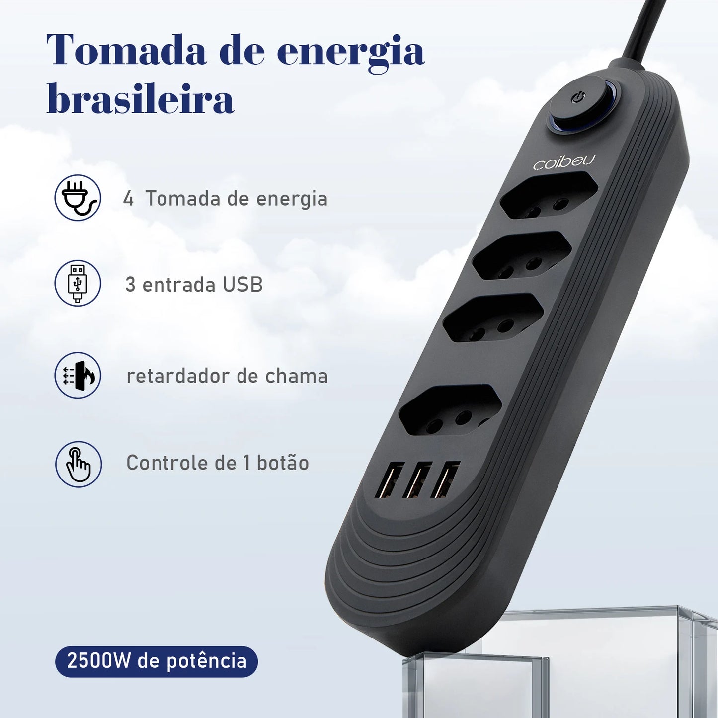 Extensão Tomada Facilitadora Power